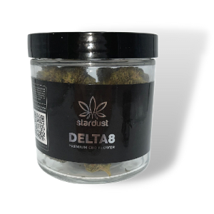 Airtight glass container for storing THC-A flower