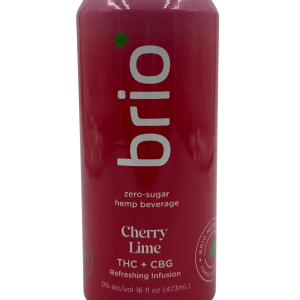 Brio 10 mg THC Cherry Lime beverage