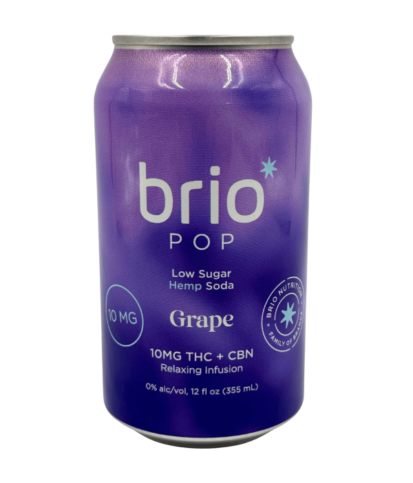 Brio POP 10 mg THC Grape Soda