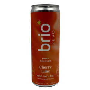 brio zero cherry lime thc seltzer