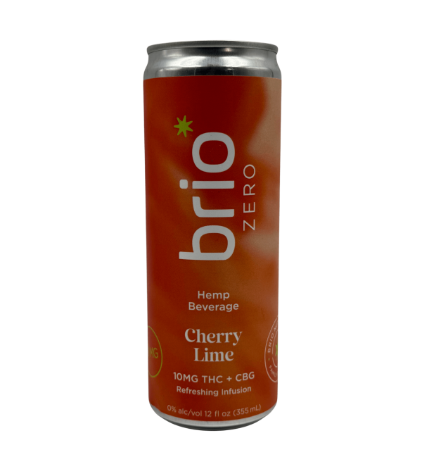 brio zero cherry lime thc seltzer