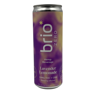 Brio Zero Lavender Lemonade THC Seltzer