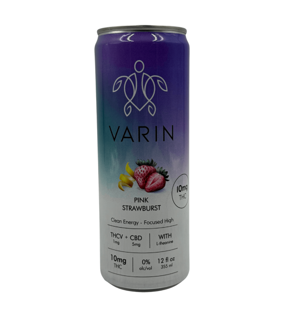 Varin 10 mg THC Pink Strawburst energy drink