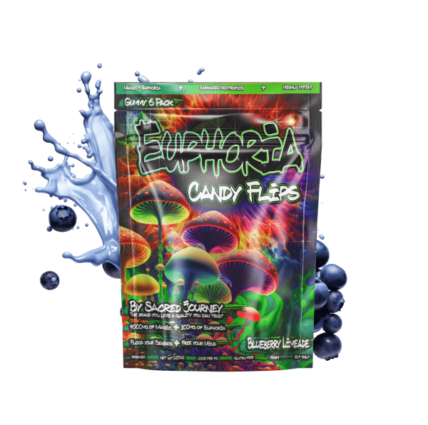 Blueberry Limeade Euphoria Candy Flips from Sacred Journey